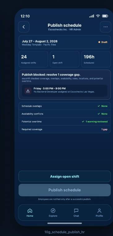 Schedule publish review